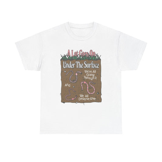 Under The Surface Graphic T-Shirt Gift NEW Unisex Heavy Cotton Tee