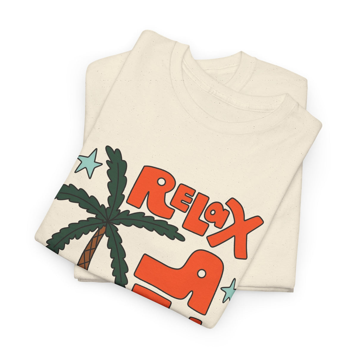 Relax A Little Graphic T Shirt Men's Travel Outdoors Heavy Cotton Tee