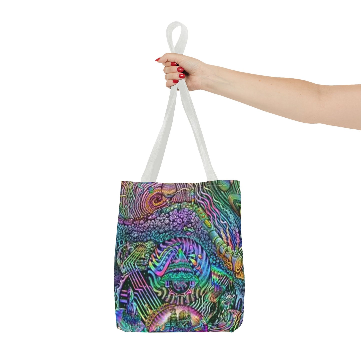 Trippy Rainbow Multi Color BRAND NEW MODERN Tote Bag (AOP)