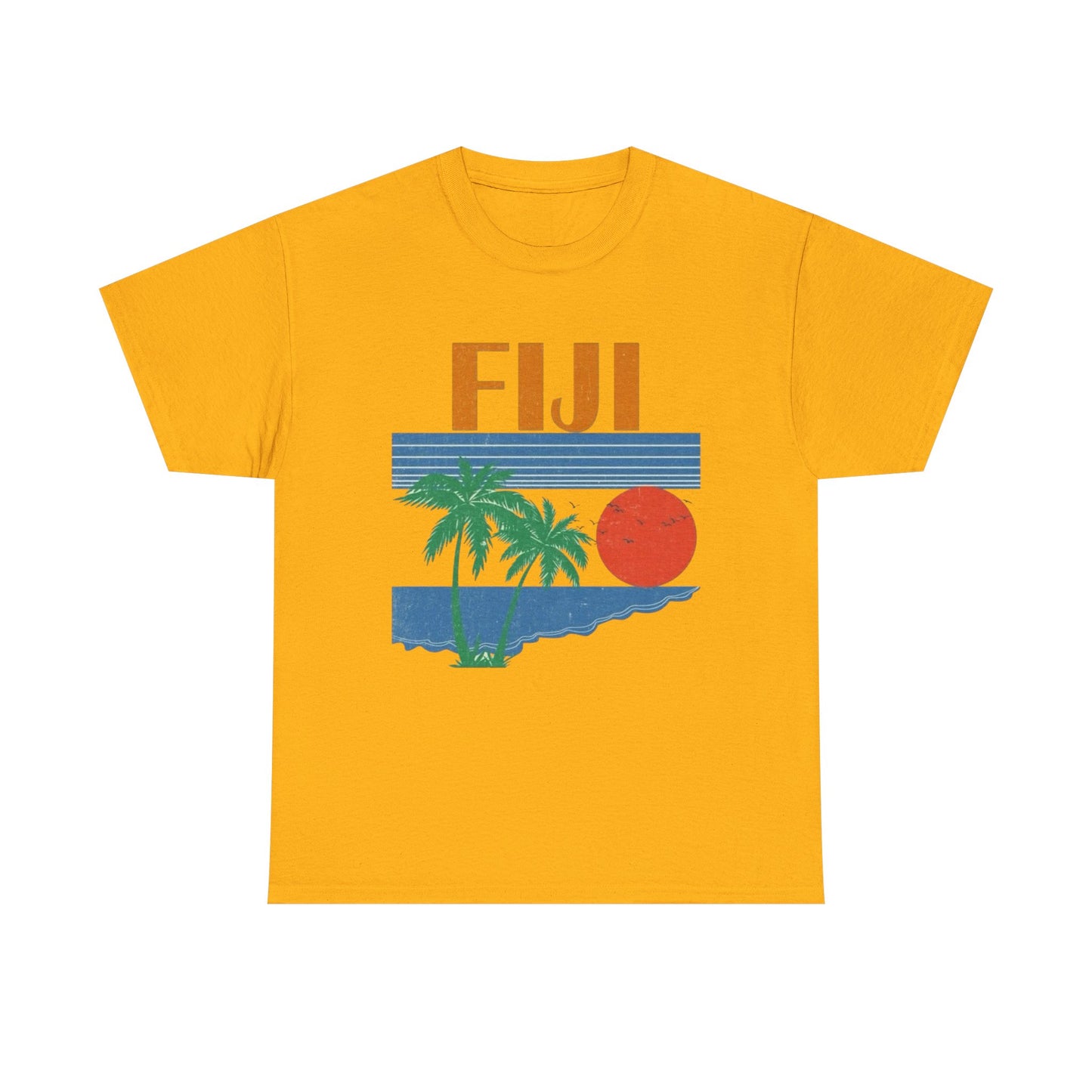 Fiji Vintage Graphic T Shirt NEW Adult Unisex Heavy Cotton Tee