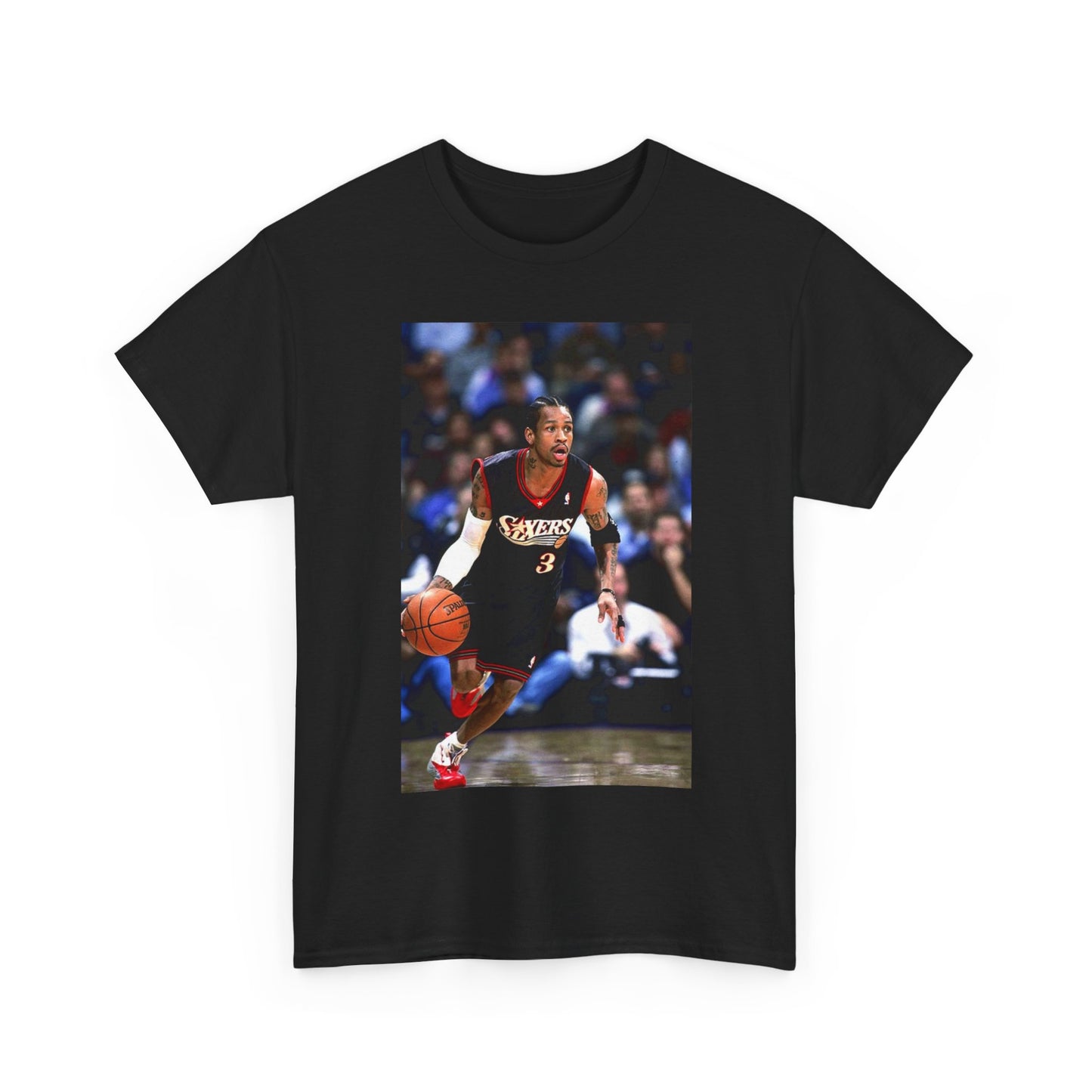 Alan Iverson Tshirt Vintage Sixers Dunk Contest Unisex Heavy Cotton Tee Philly