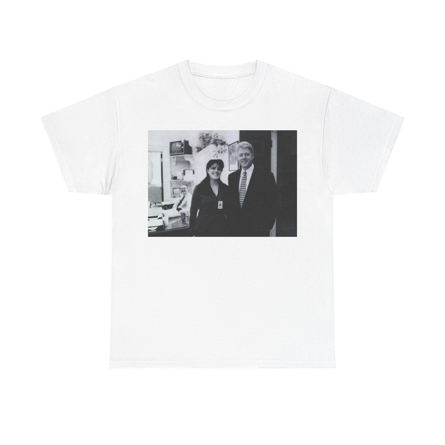 Bill Clinton Tshirt Funny White house retro comedy Monica Unisex Heavy Cotton