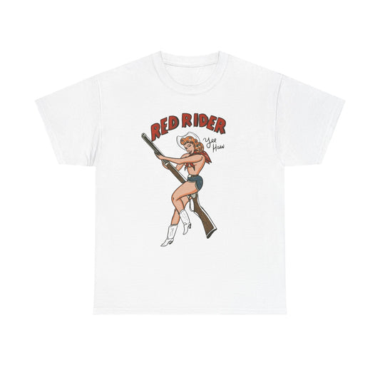 Red Rider Yee Haw Graphic T Shirt NEW ADULT TEE VINTAGE