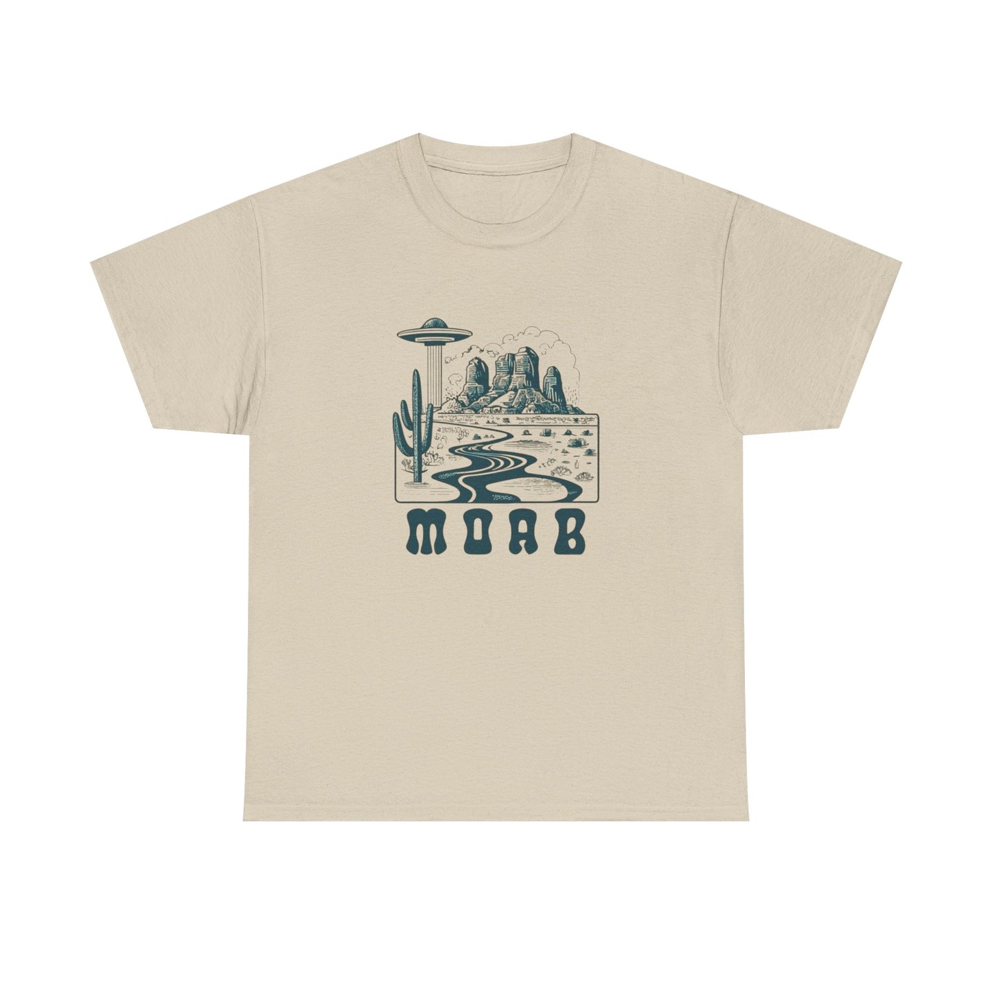 MOAB Outdoors Camping Western Graphic T Shirt Unisex Heavy Cotton Tee