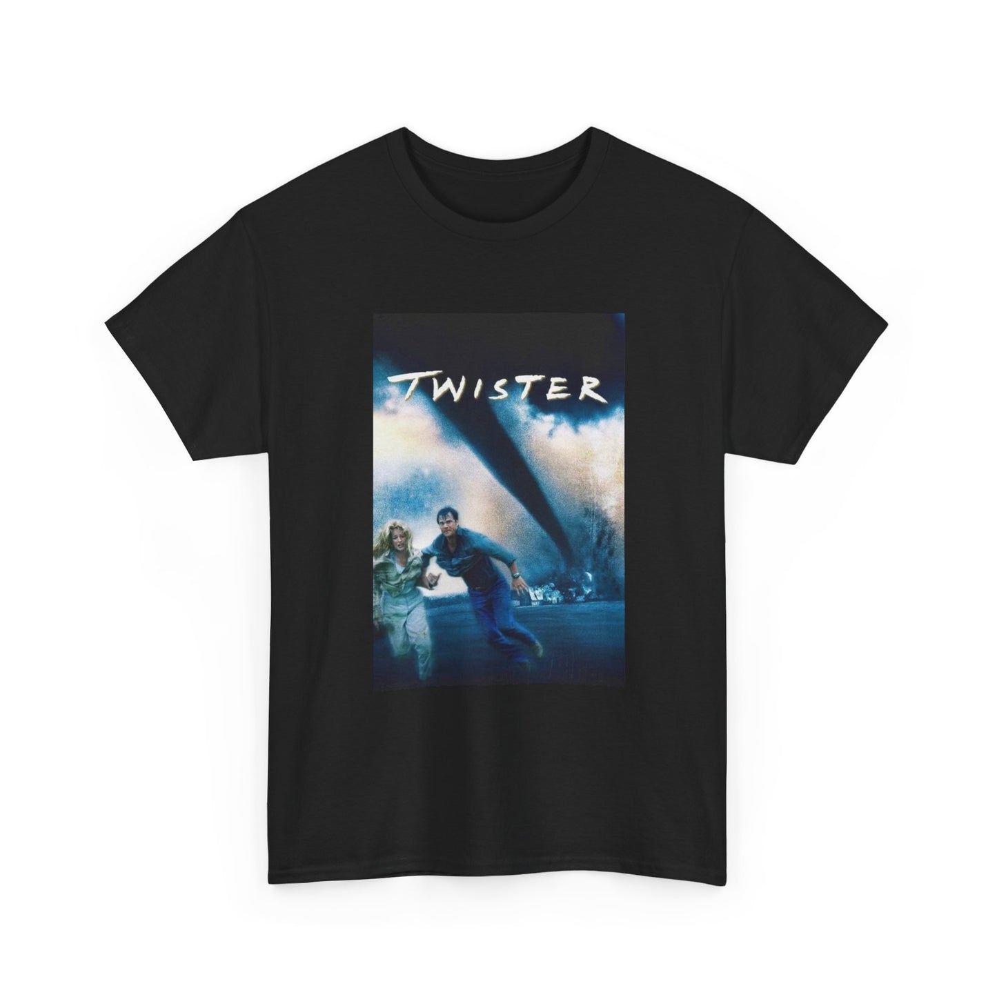 Twister Tshirt Vintage Movie Poster Retro Classic Unisex Heavy Cotton Tee