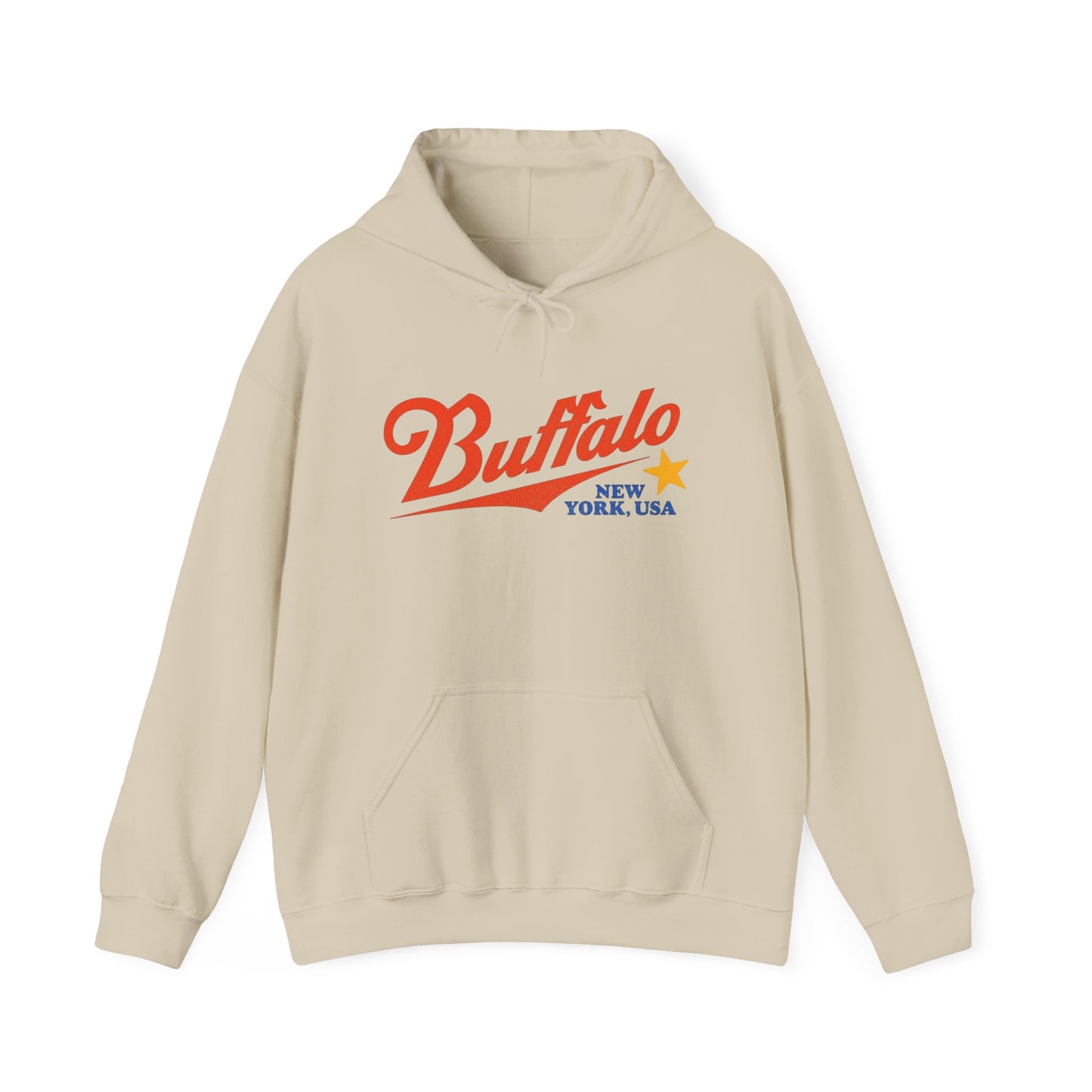 Buffalo New York Graphic Hoodie Unisex Heavy Blend™ Hooded Sweatshirt