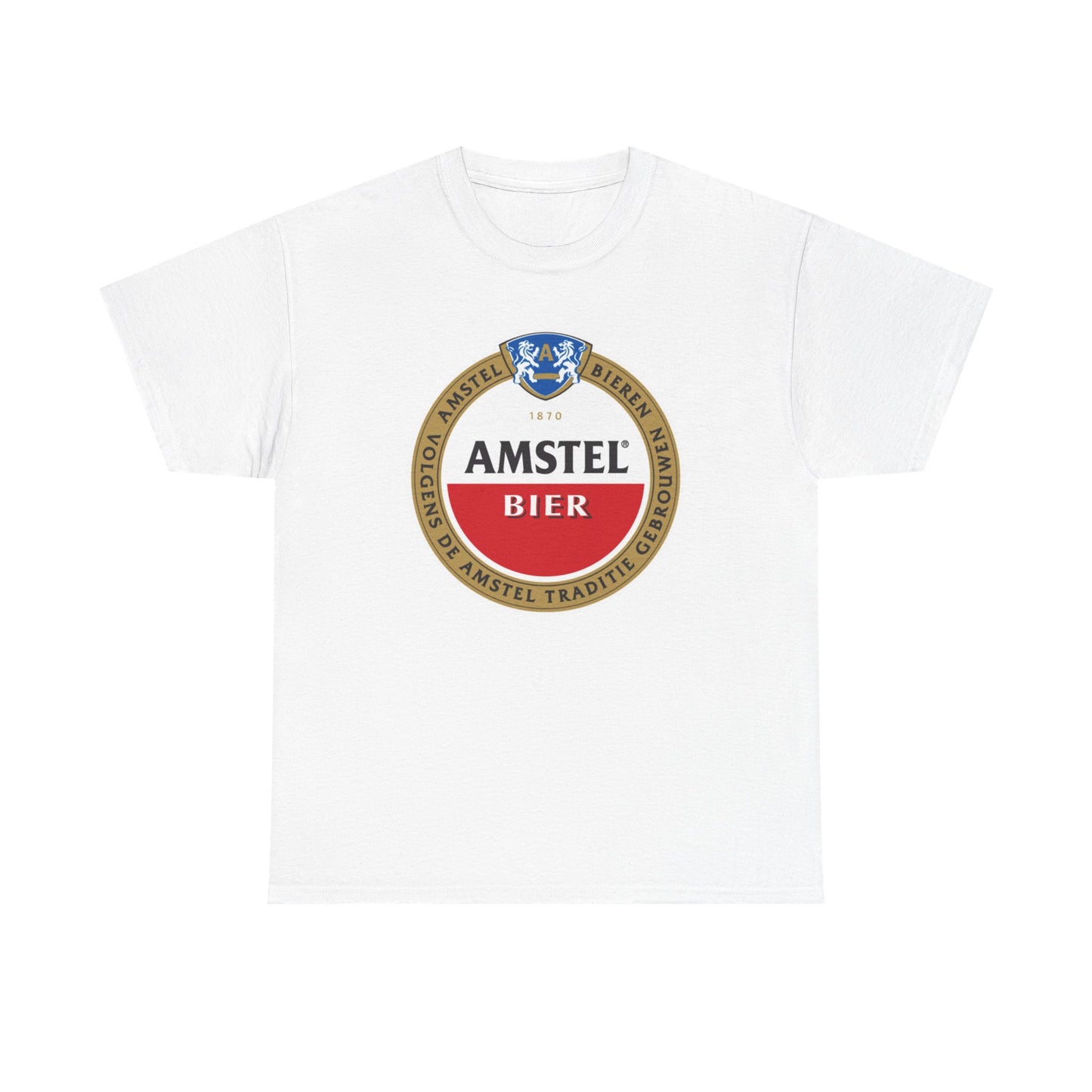 Amstel Beer Graphic T Shirt Vintage Unisex Heavy Cotton Tee