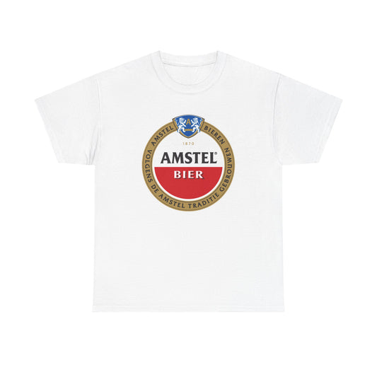 Amstel Beer Graphic T Shirt Vintage Unisex Heavy Cotton Tee