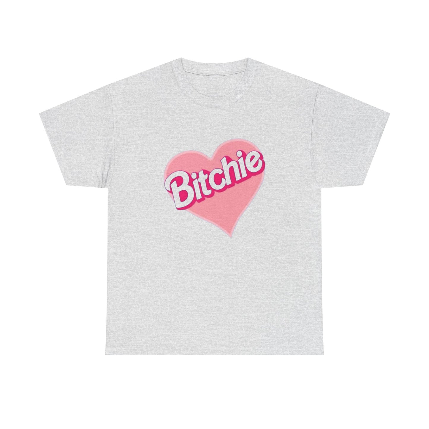 Bitchie Heart Funny Graphic T Shirt Unisex Heavy Cotton Tee Gift
