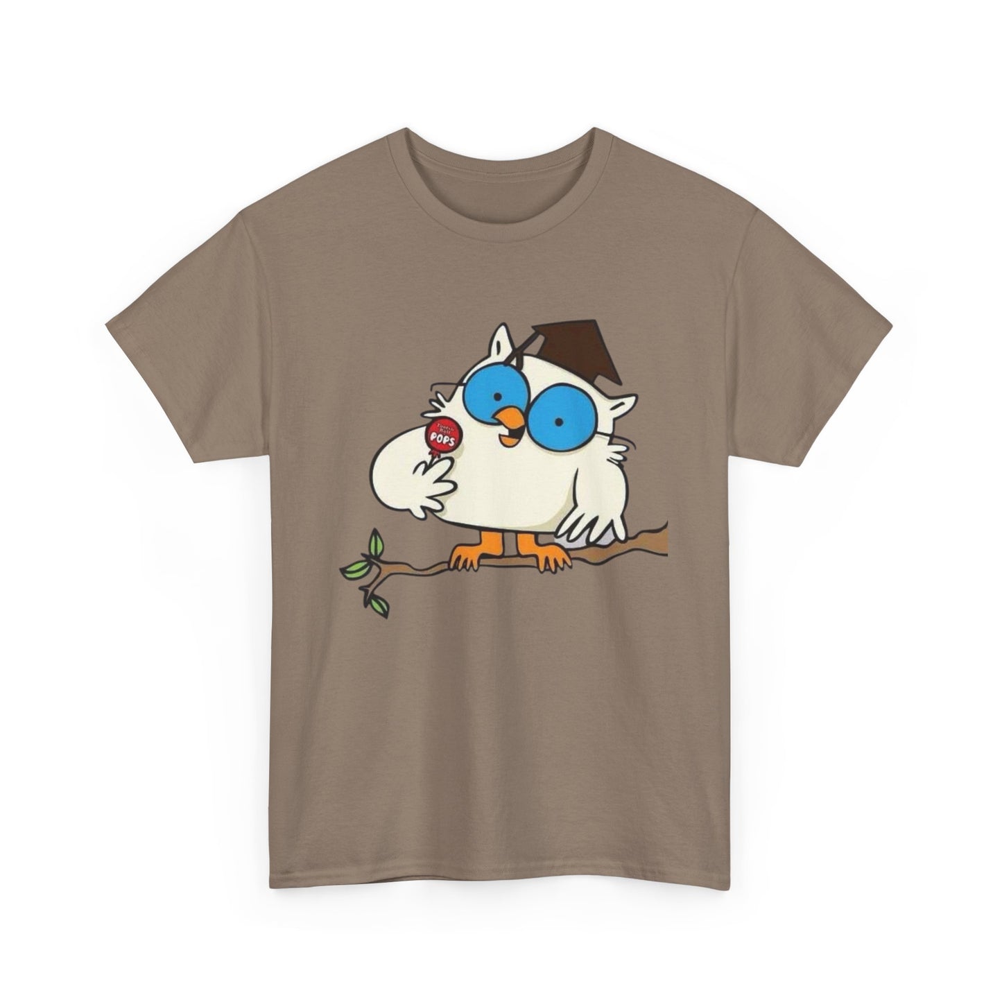 Tootsie Pop Owl Vintage Graphic T Shirt NEW S-5XL Unisex Heavy Cotton Tee
