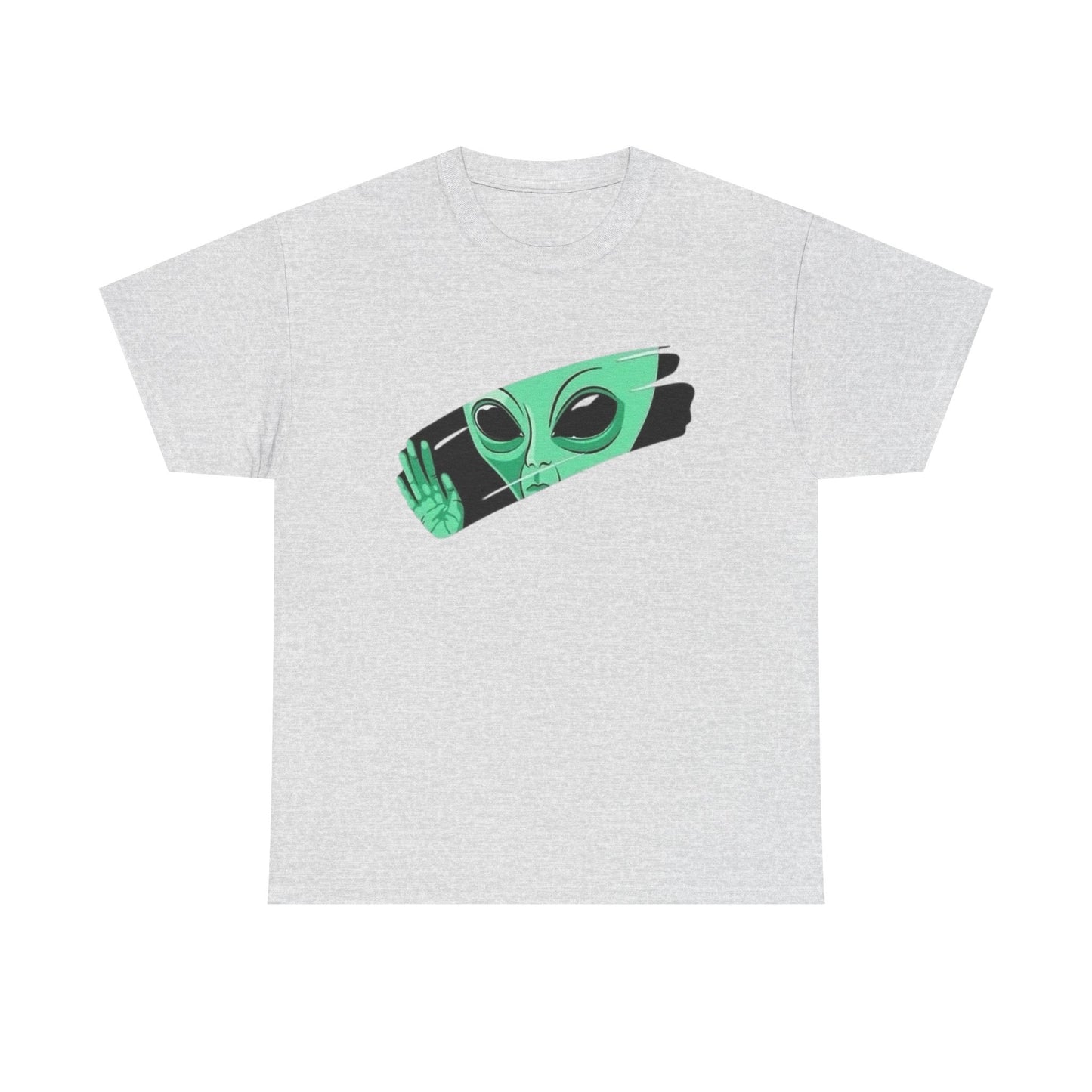 Aliens Watching Us Graphic T Shirt Men's Heavy Cotton Tee
