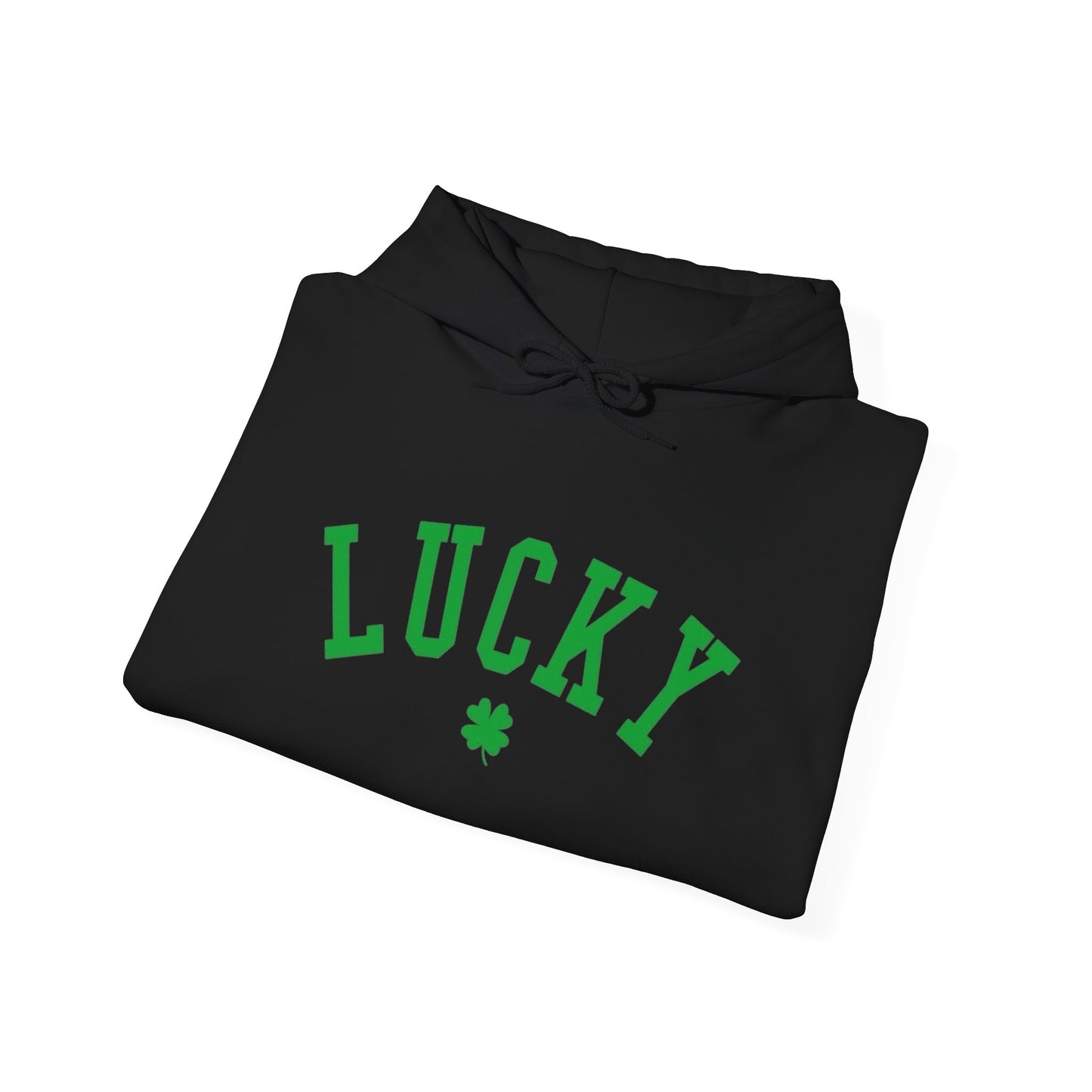 Lucky Green Clover Graphic Hoodie Men's Heavy Blend™ Hooded Sweatshirt
