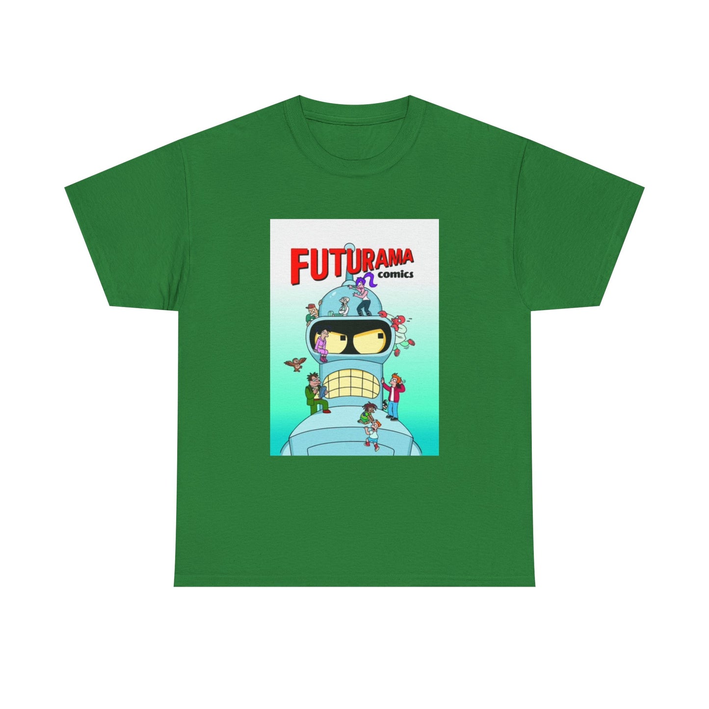 Futurama Shirt Bender Tv Series Graphic Funny Cartoon Unisex Heavy Cotton Tee