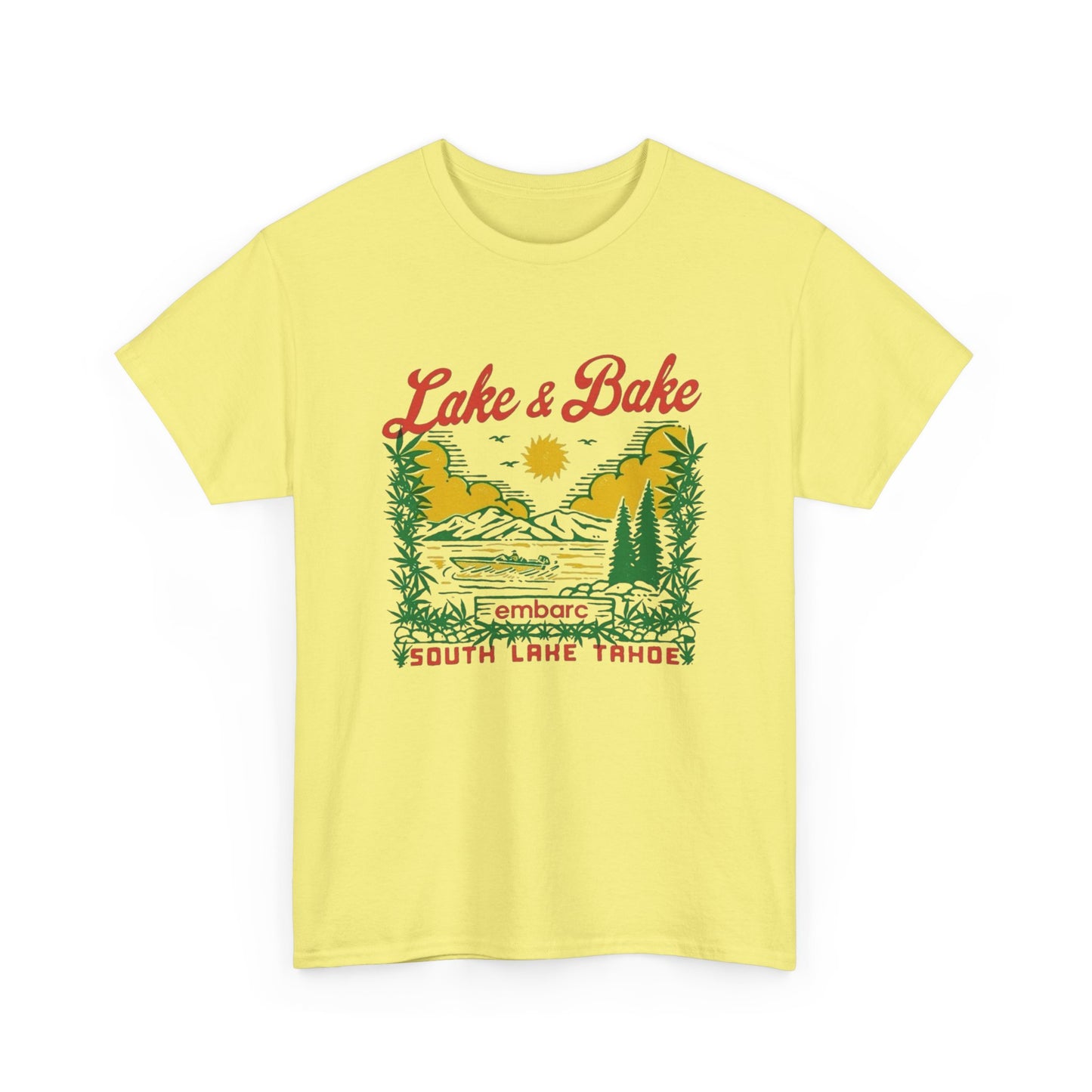 Lake And Bake 420 Graphic T Shirt NEW Adult Tee