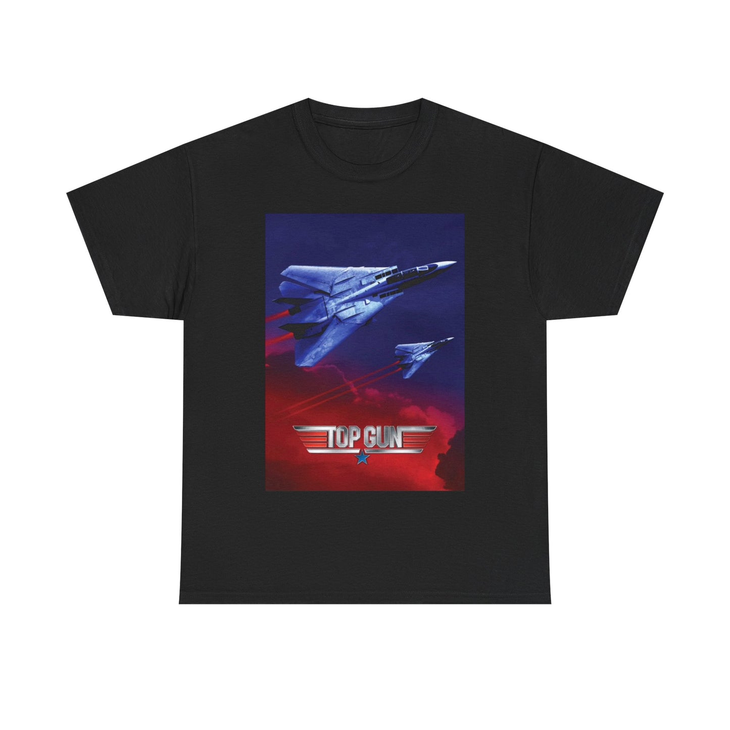 Top Gun Tshirt Vintage Movie Poster Retro Graphic Tom Cruise Navy Unisex 90s