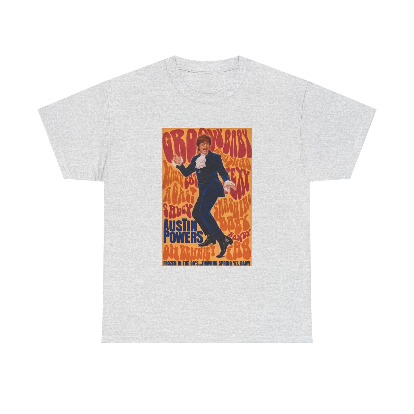 Austin Powers Shirt The Spy Who shagged Me Comedy Unisex Heavy Cotton Tee