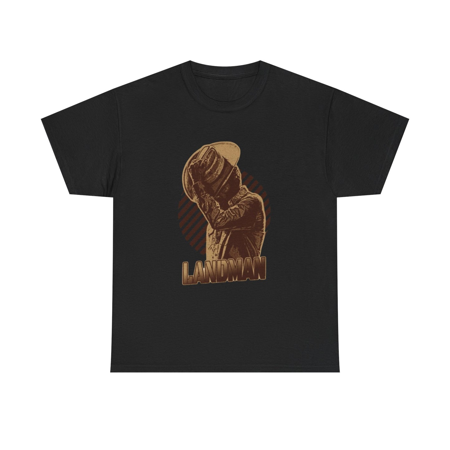 Landman Retro Texas Oil Graphic T Shirt NEW Unisex Heavy Cotton Tee