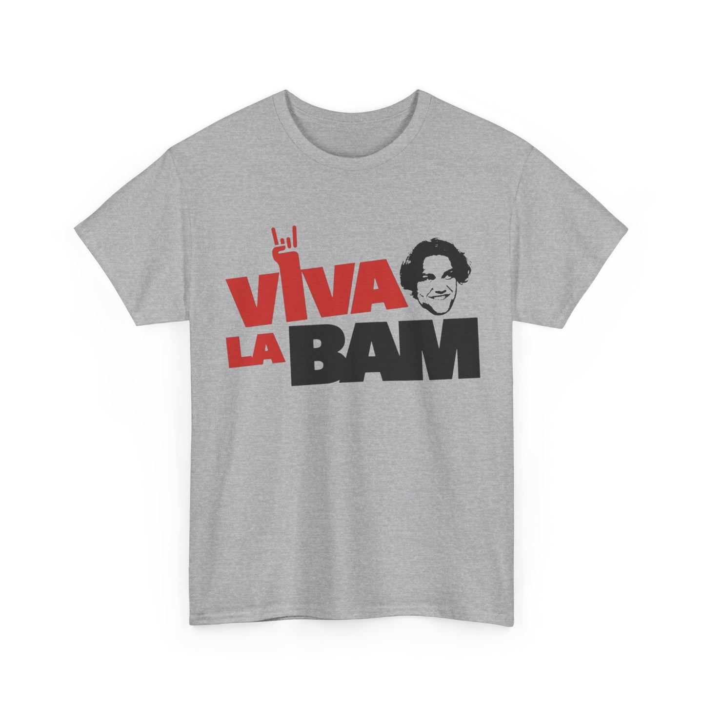 Viva La Bam Tshirt Bam Margera Skateboarding Unisex Heavy Cotton Tee