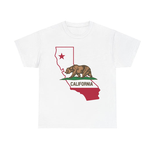 California Flag State BRAND NEW T Shirt Graphic Apparel Unisex Heavy Cotton Tee