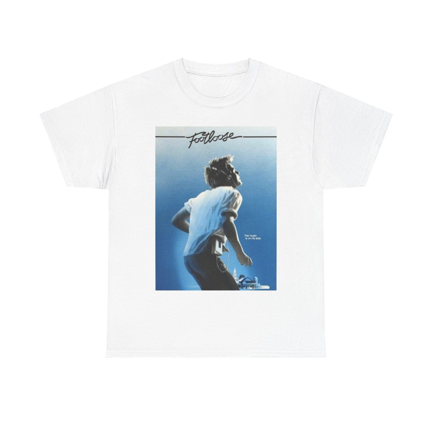 Footloose Tshirt Vintage Movie Poster Retro Graphic Unisex Heavy Cotton Tee