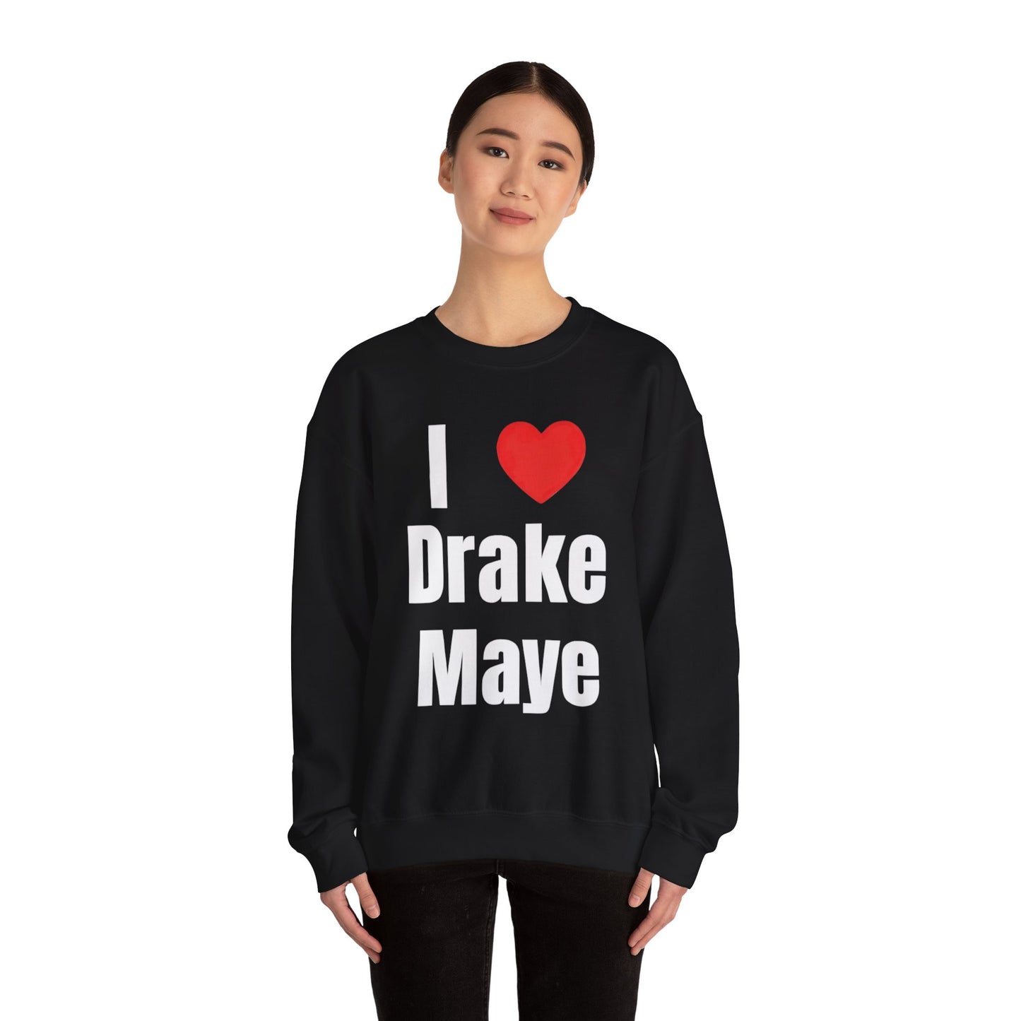 I Love Drake Maye Sweatshirt NEW ADULT Unisex Heavy Blend™ Crewneck Sweatshirt
