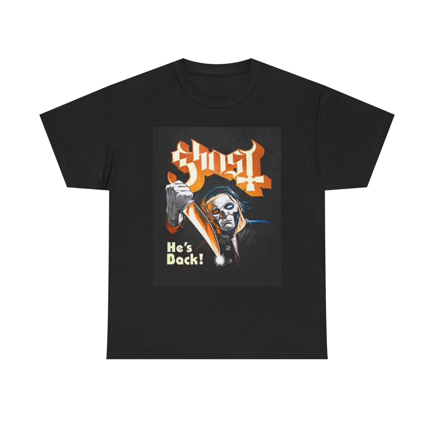 Ghost Mike Myers Graphic T Shirt Rock Band Merch Unisex Heavy Cotton Tee