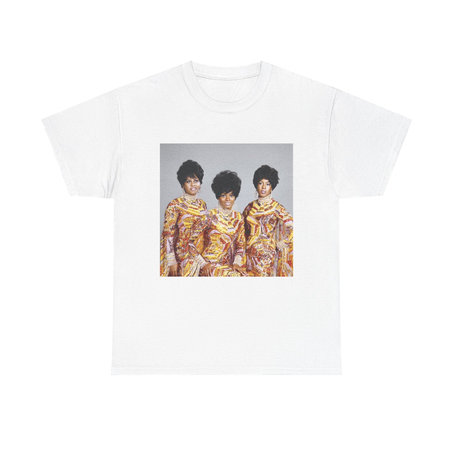 The Supremes Tshirt  Diana Ross Retro Poster Unisex Heavy Cotton Tee Vintage 80s