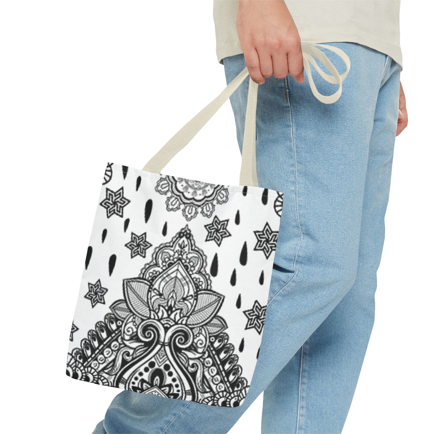 White And Black Multi Color BRAND NEW MODERN Tote Bag (AOP)
