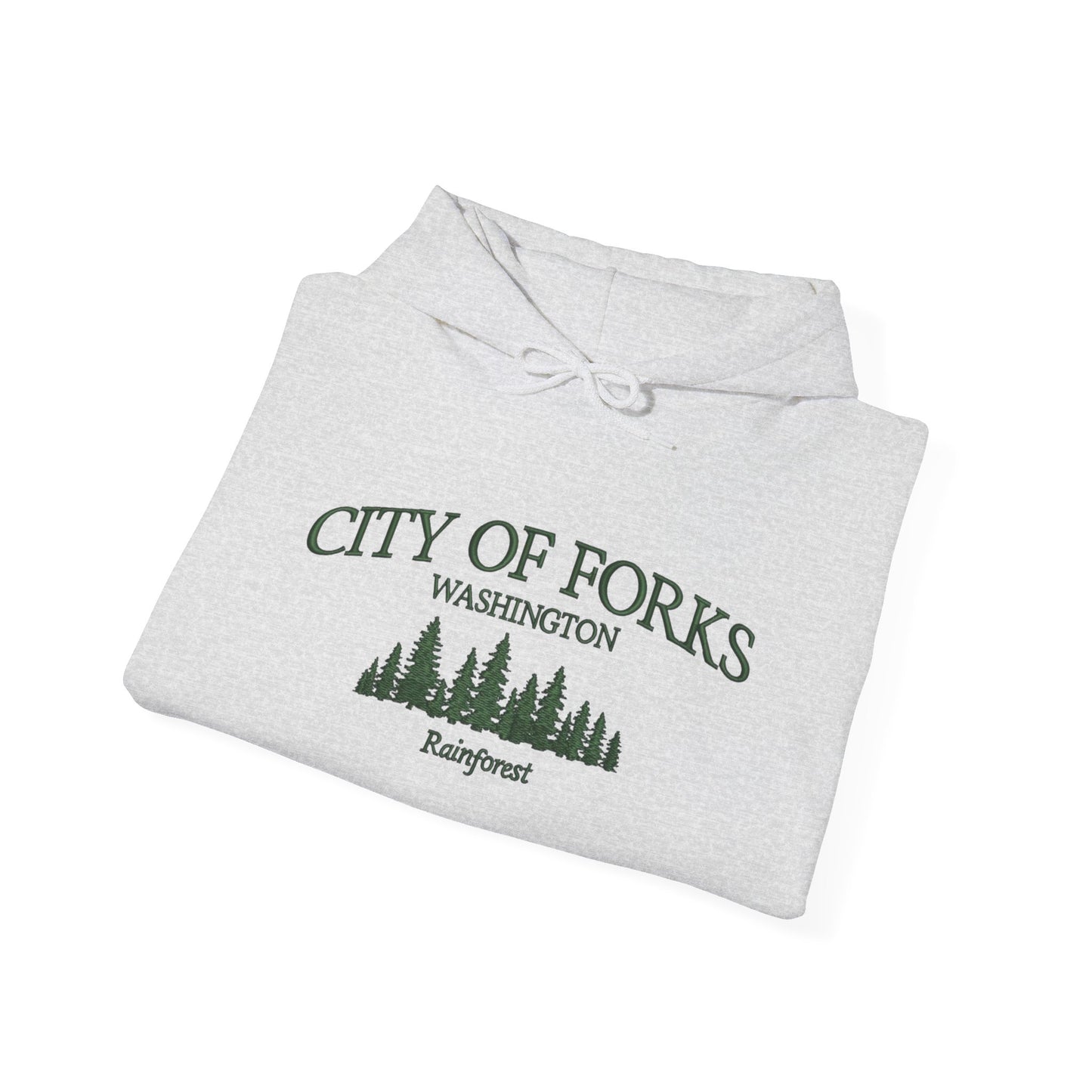 City Of Forks Washington Graphic Hoodie Heavy Blend Sweatshirt NEW