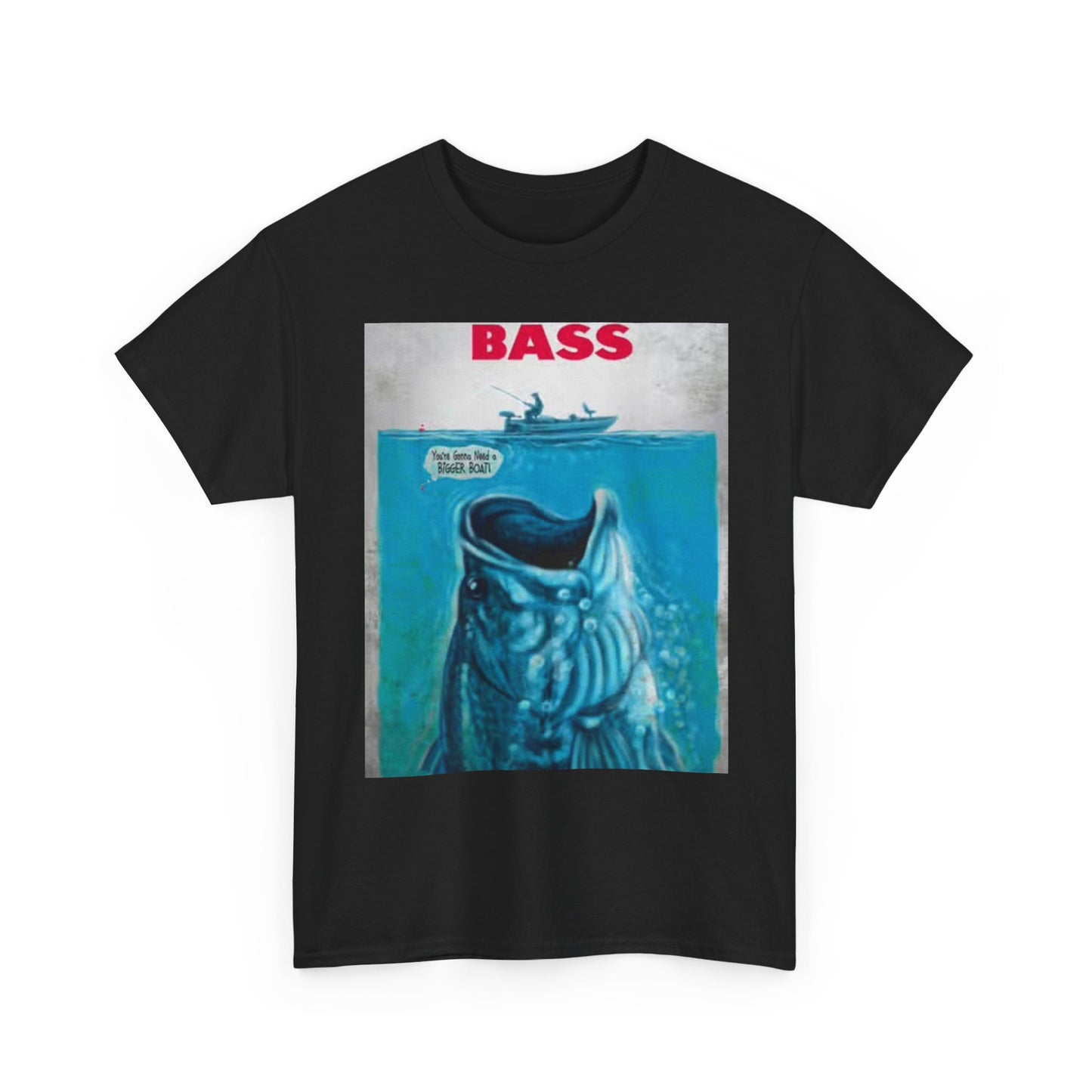 Bass Fishing Movie T Shirt Funny Outdoors Graphic Unisex Heavy Cotton Tee