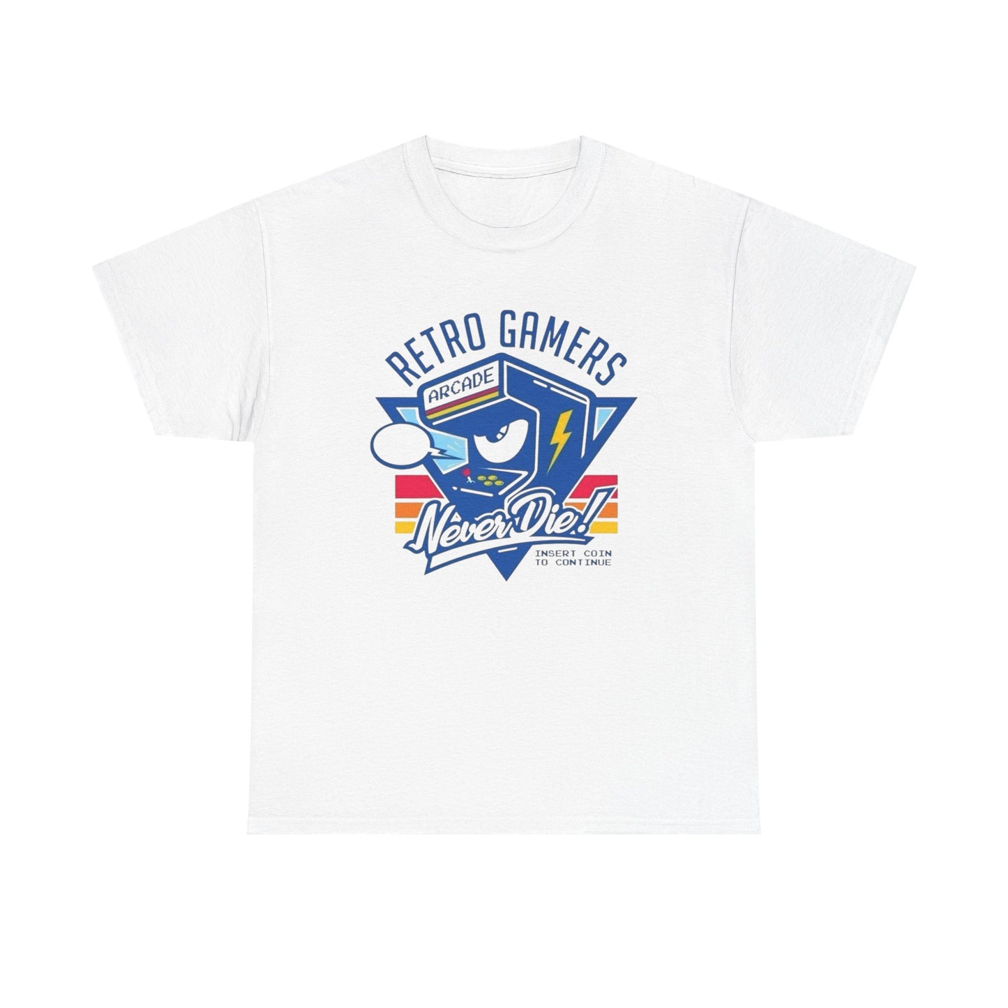 Retro Gamers Arcade Graphic T Shirt Men's Heavy Cotton Tee