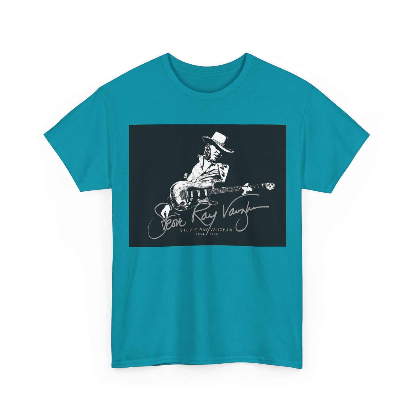 Stevie ray vaughn T-shirt Vintage retro rock album Unisex Heavy Cotton Tee