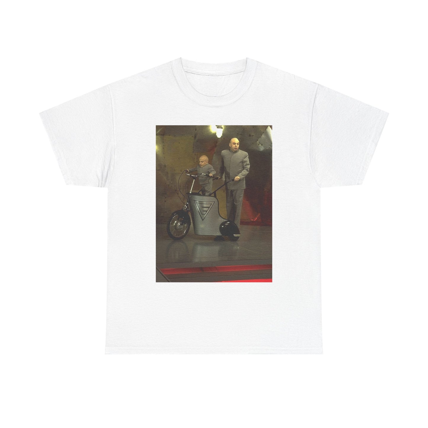 Dr Evil Austin Powers Tshirt Funny Movie Poster Mini Me Unisex Heavy Cotton Tee