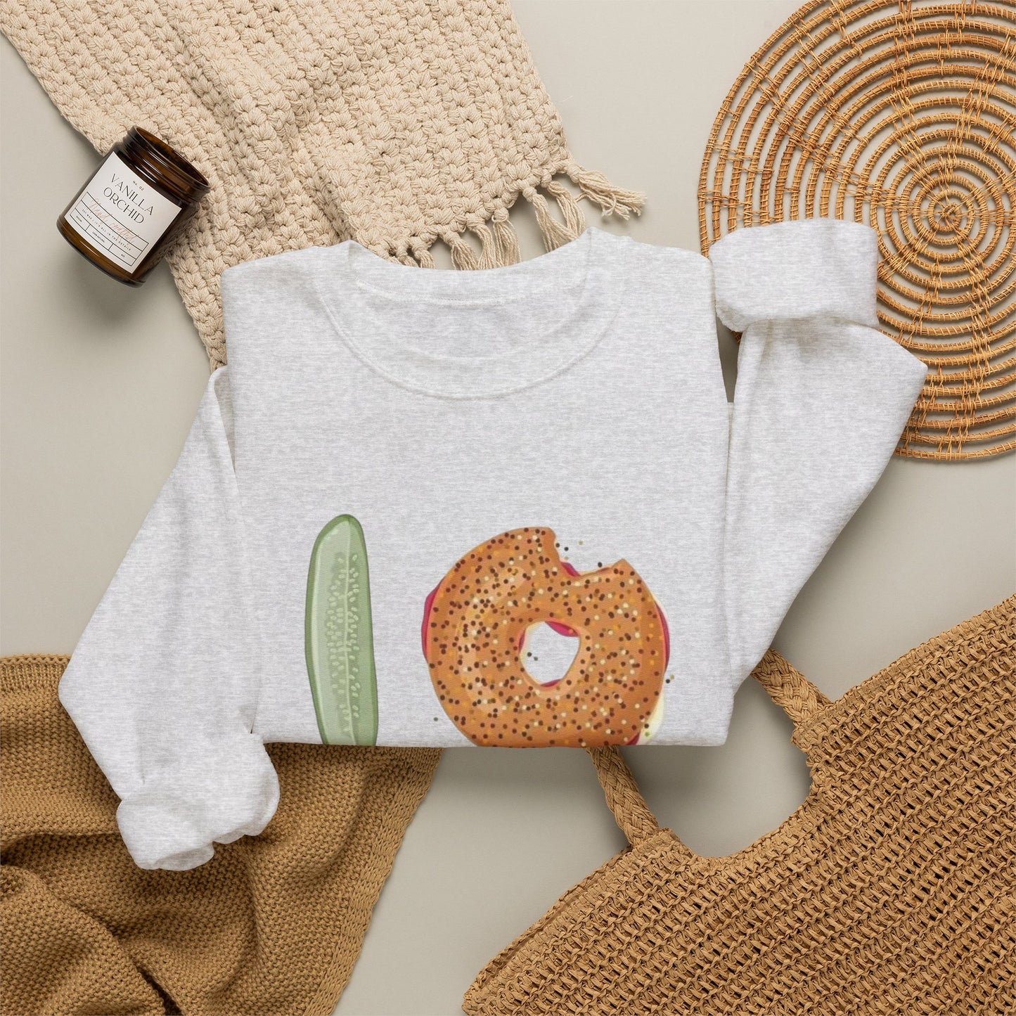 I Love New York Bagels Sweater NEW Unisex Heavy Blend™ Crewneck Sweatshirt