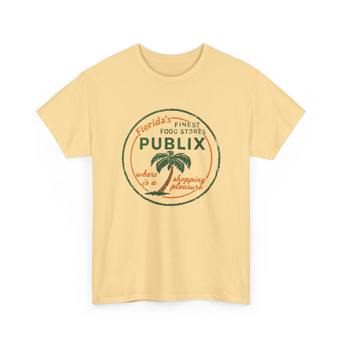 Publix Florida Vintage Graphic T Shirt NEW Unisex Heavy Cotton Tee
