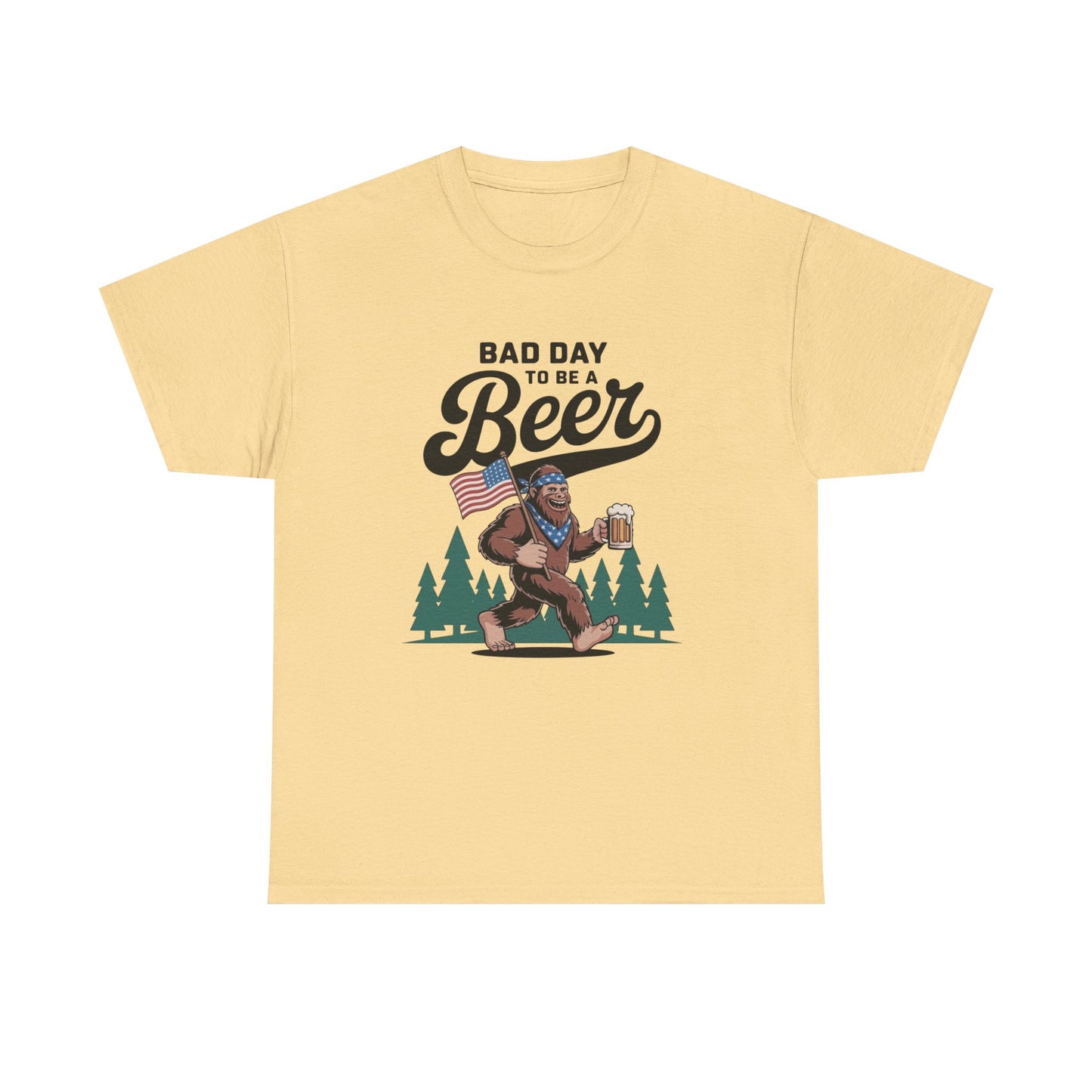 Bad Day To Be A Beer T Shirt Graphic Unisex Heavy Cotton Tee NEW GIFT