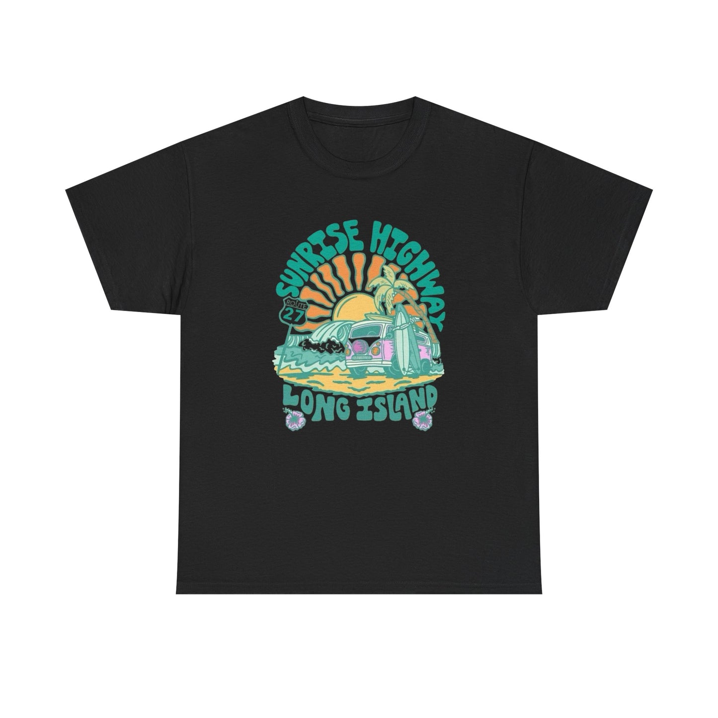 Sunrise Highway Long Island Graphic T Shirt NEW Adult Tee