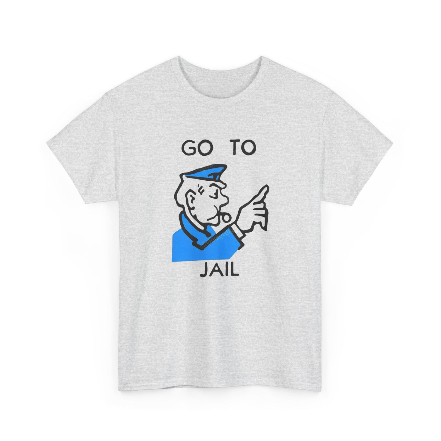 Straight To Jail Game Vintage Graphic T Shirt NEW Unisex Heavy Cotton Tee