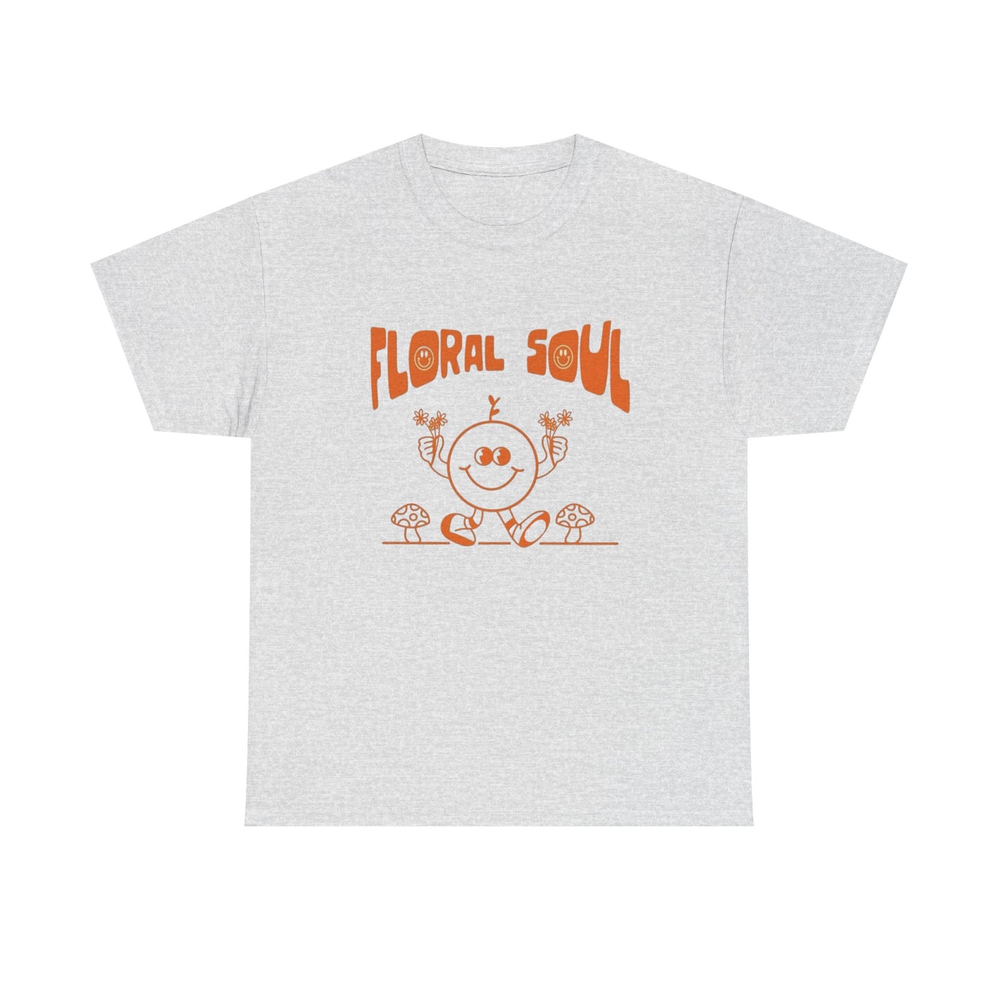Floral Soul Retro Graphic T Shirt Unisex Heavy Cotton Tee