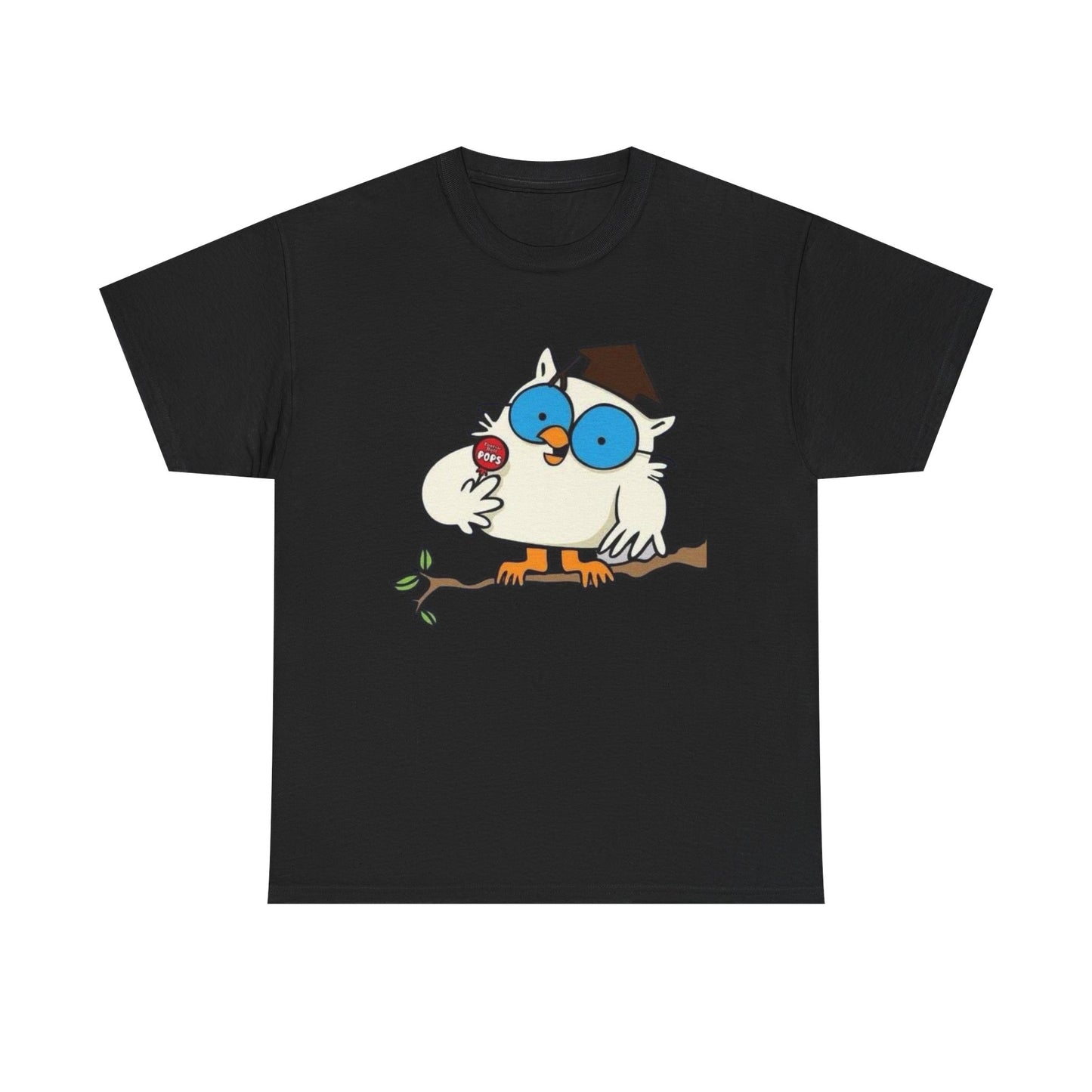 Tootsie Pop Owl Vintage Graphic T Shirt NEW S-5XL Unisex Heavy Cotton Tee