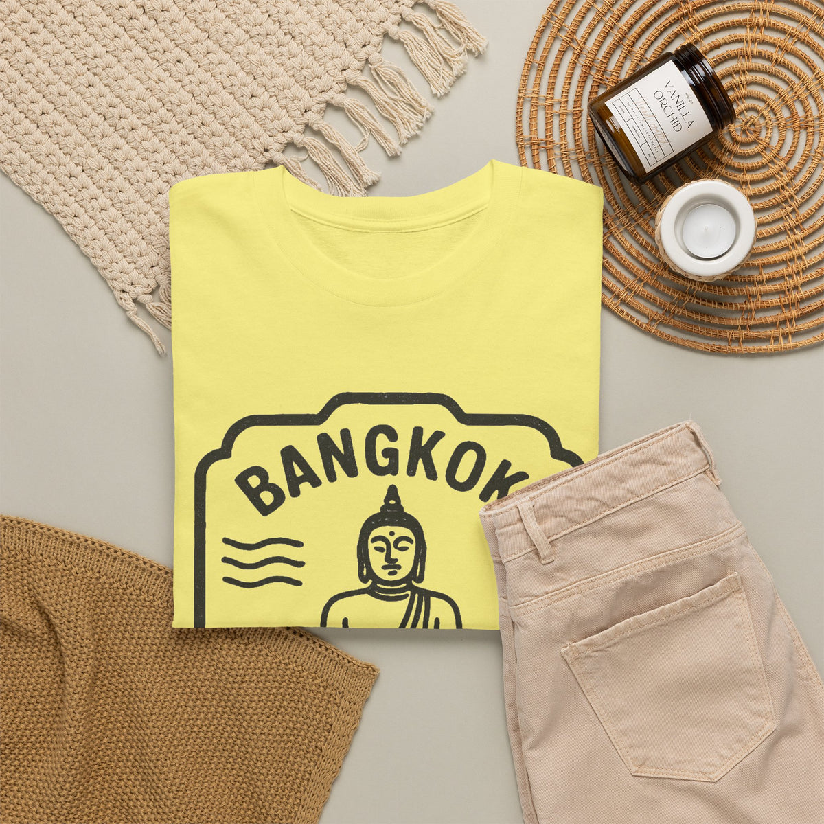 Bangkok Thailand Buddha Graphic T-Shirt Men's Graphic Tee