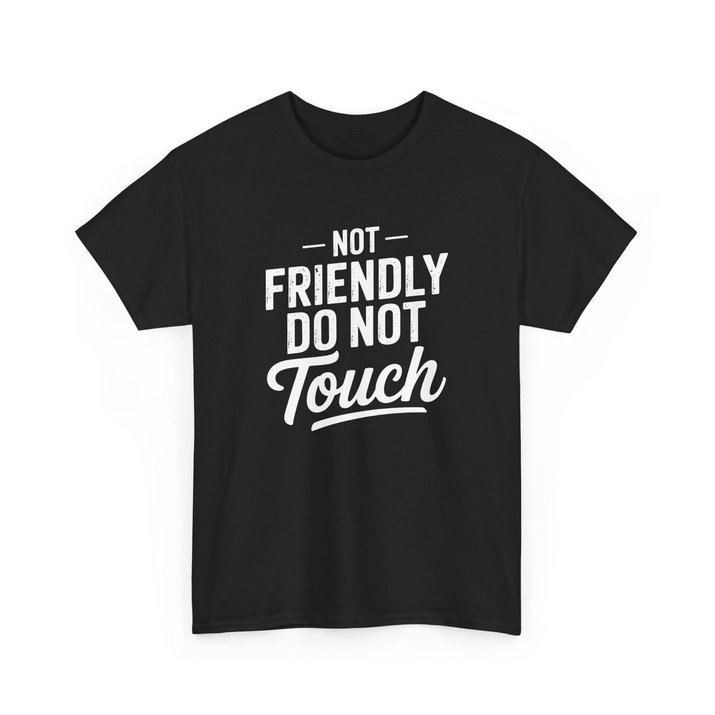 Not Friendly Do Not Touch Graphic T Shirt ADULT NEW VINTAGE TEE