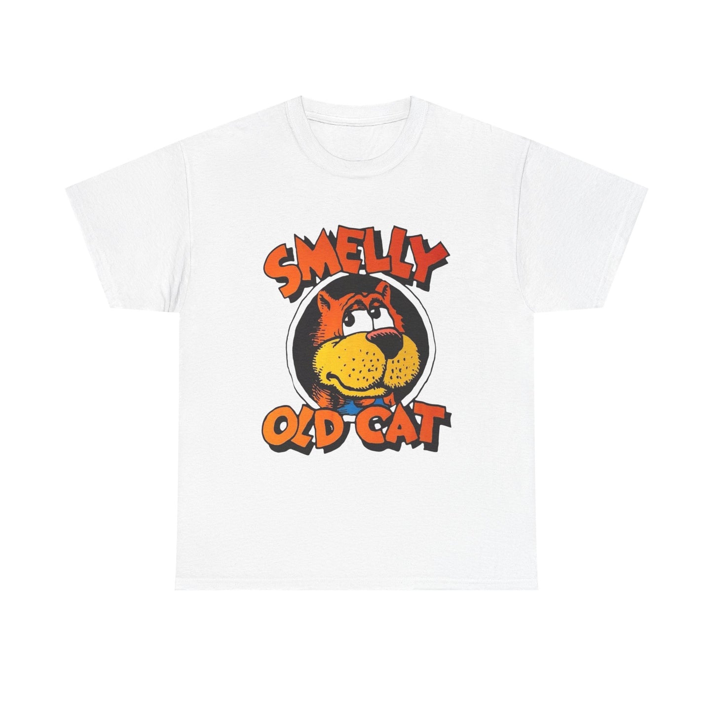 Smelly Old Cat Graphic T Shirt ADULT NEW Heavy Cotton Tee