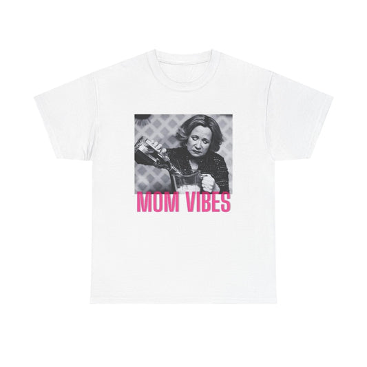 Mom Vibes 70s Show Graphic T Shirt Vintage Funny Retro Unisex Heavy Cotton Tee