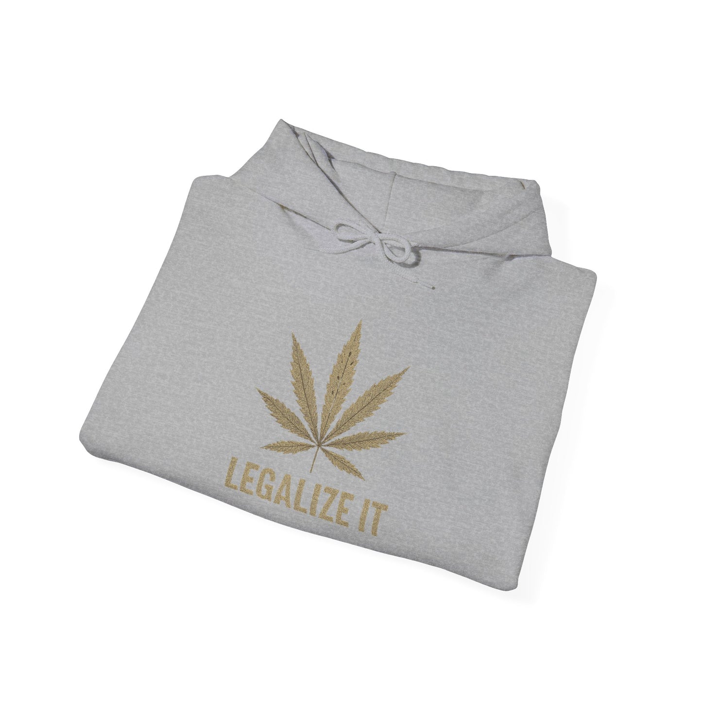Legalize It Gold Weed Graphic Hoodie Unisex Heavy Blend™ Hooded Sweatshirt