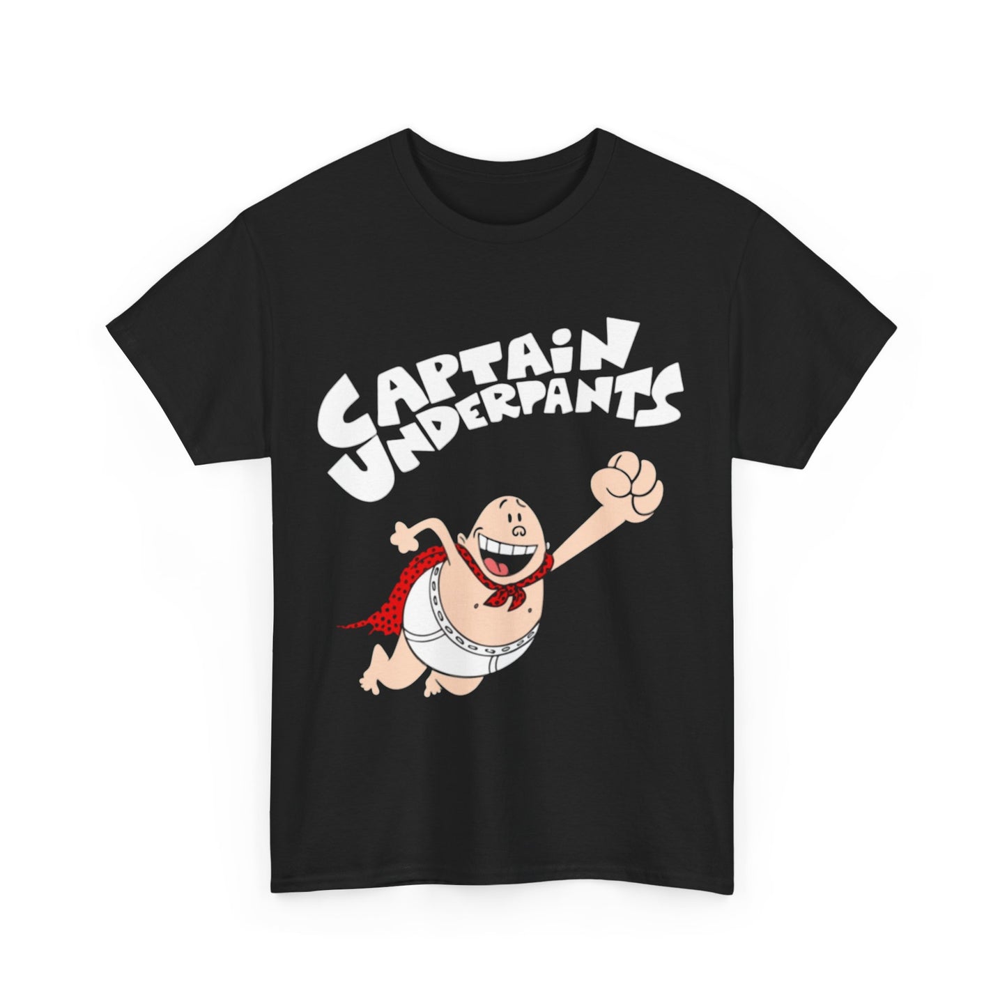 Captian Underpants Shirt Funny Books 90s Kids Retro Unisex Heavy Cotton Tee