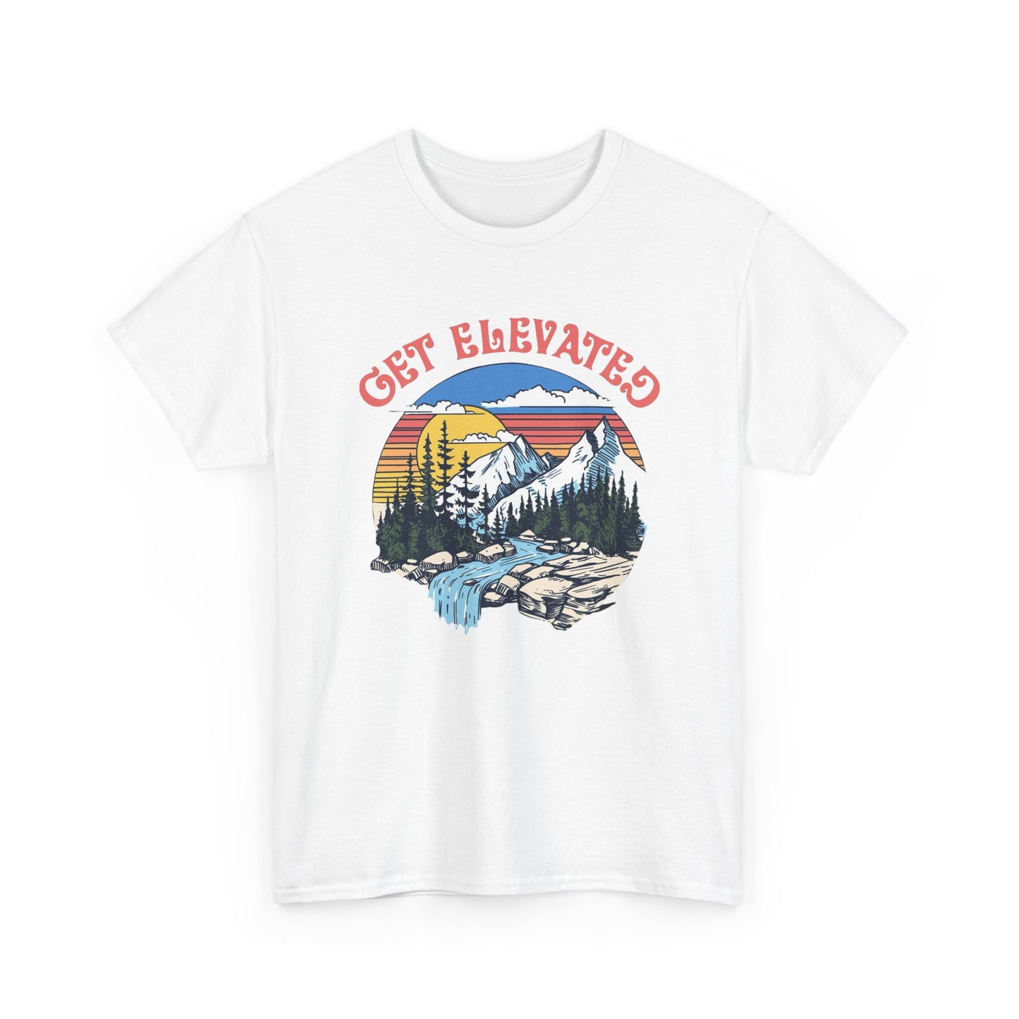 Get Elevated Outdoors Graphic T Shirt Unisex Heavy Cotton Tee