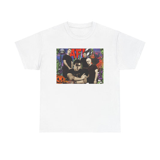 AFI Tshirt Punk Rock Emo Skull Graphic Unisex Heavy Cotton Tee Tour Merch 4