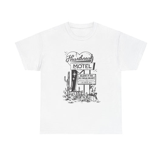 Heartbreak Hotel Graphic T Shirt Unisex Heavy Cotton Tee