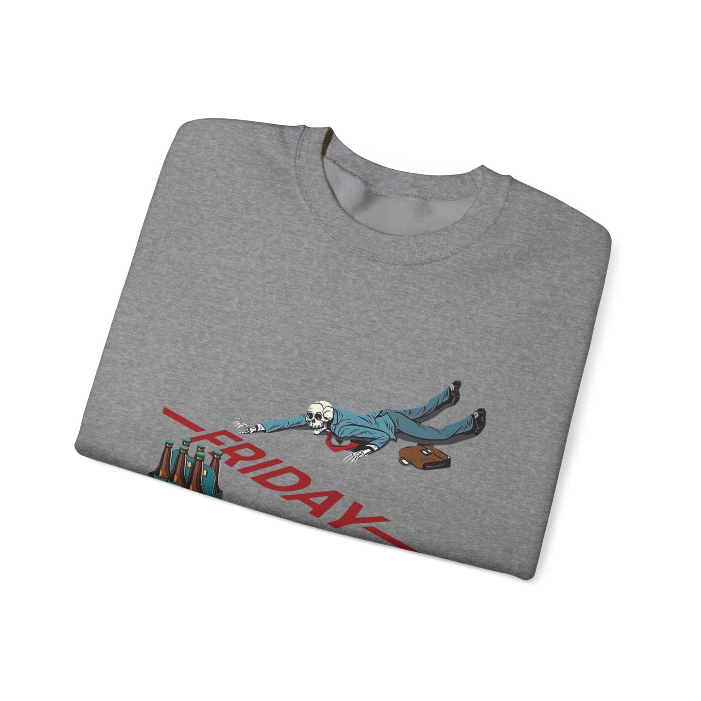 Friday Beers Funny Sweater NEW Unisex Heavy Blend™ Crewneck Sweatshirt